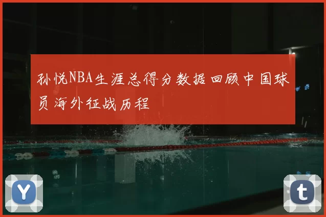 孙悦NBA生涯总得分数据回顾中国球员海外征战历程